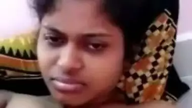 College girlfriend showing boobs on video call