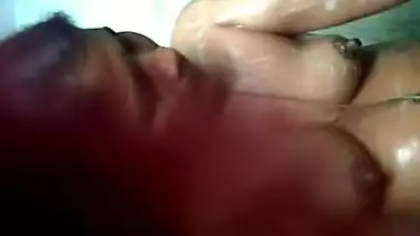 Aunty taking shower recorded secretly