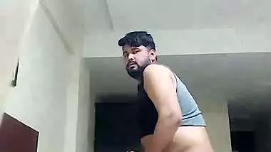 Young guy enjoys hotel sex with his GF in doggy style