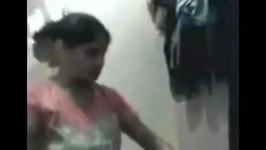 Tamil sex video of a beautiful teen stripping for her lover on webcam