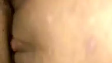 Chubby Indian girl with big boobs riding dick