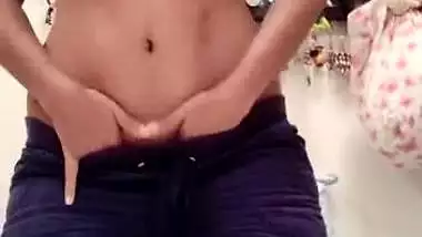 Girl with hanging boobs