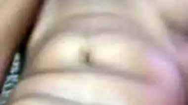 Horny Mumbai wife fucks her with Dildo, hubby gropes her tits & records