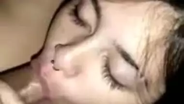 Very horny girl mouth fucking