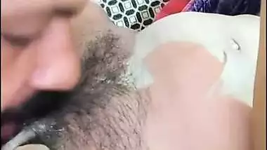 Indian hubby licking pussy live phone sex show