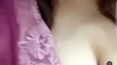 Chubby tanker wife boobs showing at night to lover