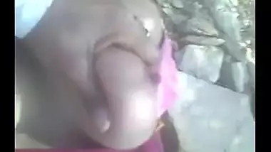 Village young wife outdoor sex mms