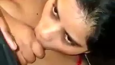 Big boob mature girl shoots her blowjob MMS with her lover